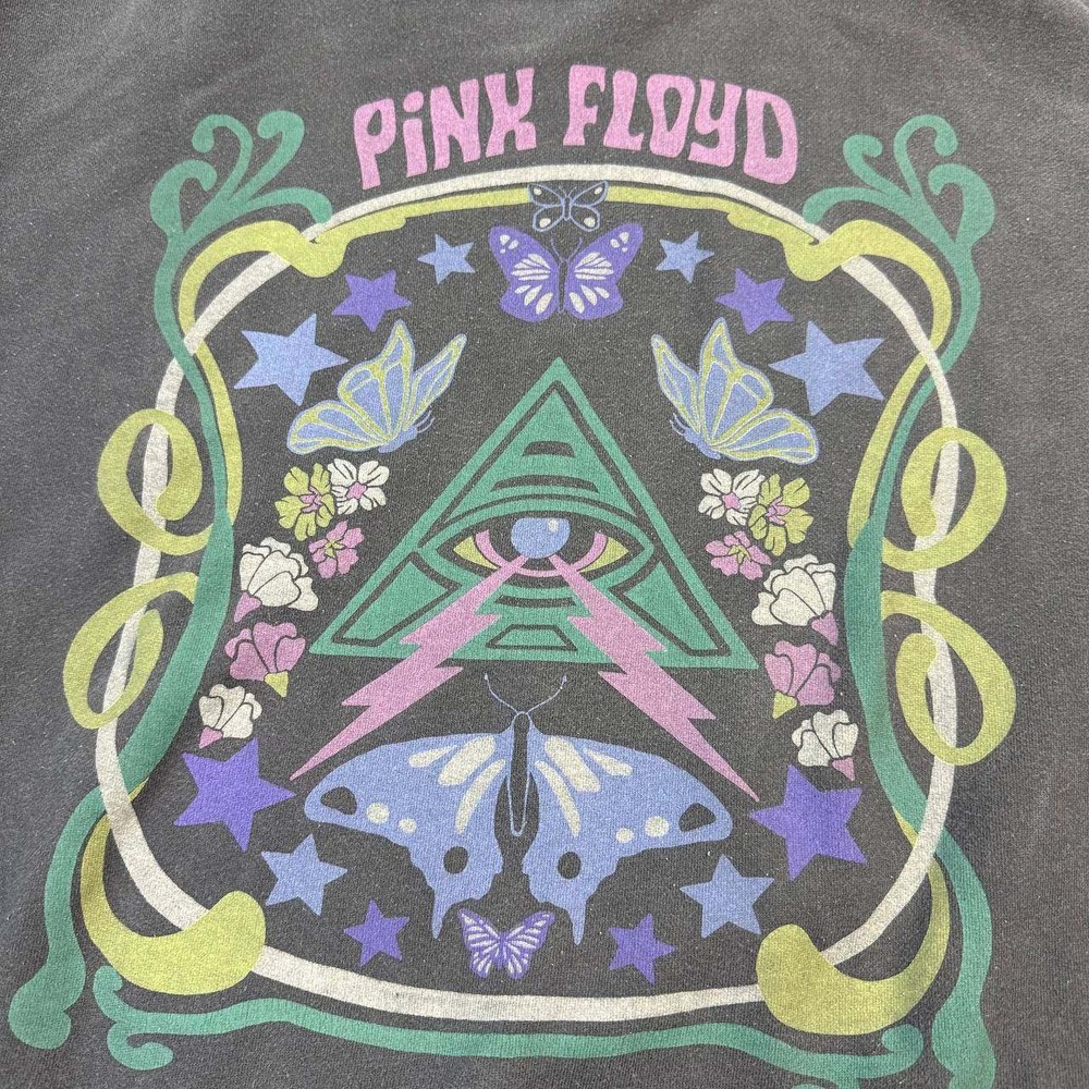 American Eagle Pink Floyd Sweatshirt XS Grey Oversized Distressed Band Graphic - Picture 5 of 13